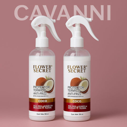 Protector térmico anti-frizz de coco Flower Secret