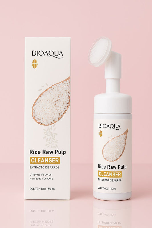 Limpiador facial en espuma de arroz BIOAQUA